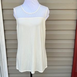 Stitch Fix women’s ivory sleeveless blouse